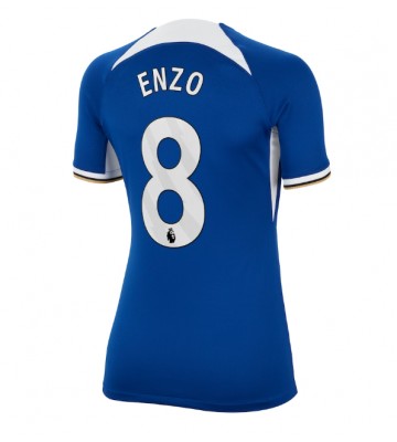 Chelsea Enzo Fernandez #8 Hjemmebanetrøje Dame 2023-24 Kort ærmer